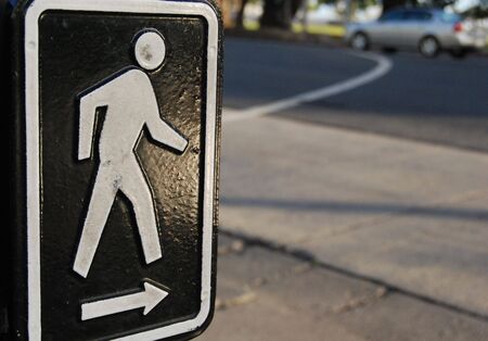 Cross walk signの写真素材