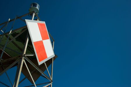 Warning sign on the west coastの写真素材