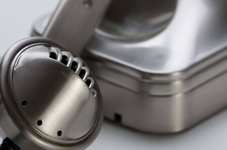 Close up of phone receiver