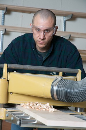 a woodworker in his shop