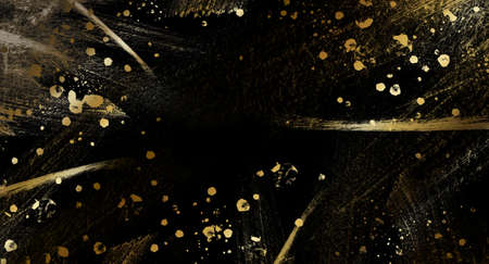 abstract background with lots of golden lights, grunge effect