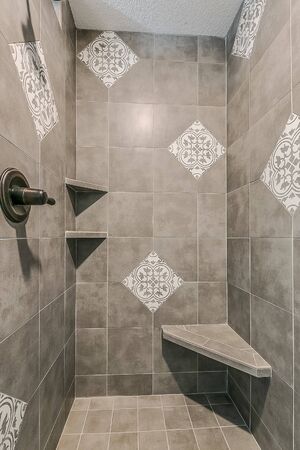 Private walk in shower of master bathroom