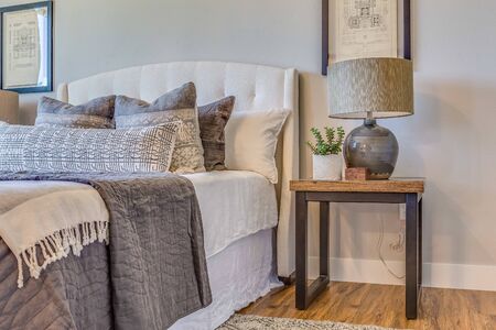Waking up in this comfortable bedroom will definitely help start the day