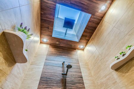 Gorgeous style and intimacy of shower designの写真素材
