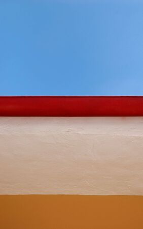 Colorful arrangement of Yellow White red blueの写真素材