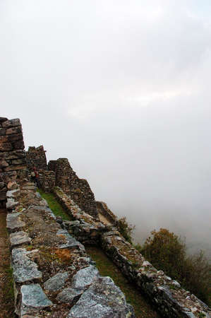 Ancient Inca Terrace found lond the Inca Trail