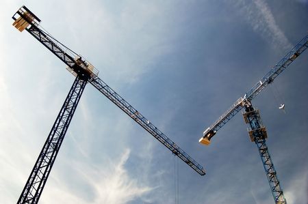 Crane duoの写真素材