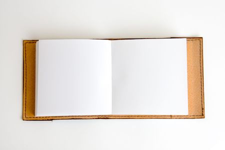 A page of a blank note book