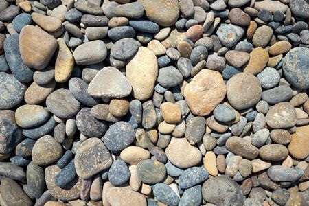 Beach stones, Binh Thuan, Vietnamの写真素材