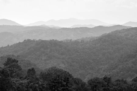 Mountain Layers, Lam Dong, Vietnamの写真素材