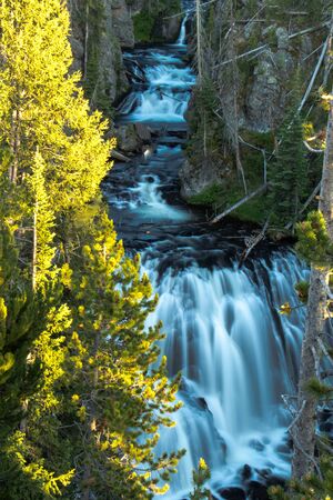 Milky Flowing Waterfall Yosemite