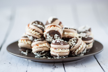 Australia Day Lamington Macaronの写真素材