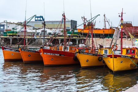 fishing boats in the port