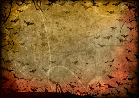 Grunge halloween background cardの写真素材