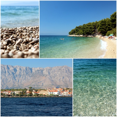 mediterranean sea dalmatia islands photo set from croatiaの写真素材