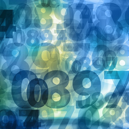 bright numbers square background illustration