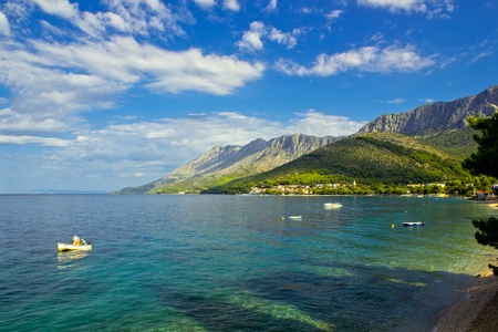 zaostrog - beautiful dalmatian adriatic village in south croatiaの写真素材