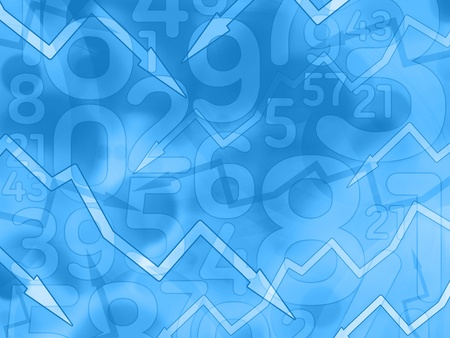arrows numbers financial dark blue background illustration