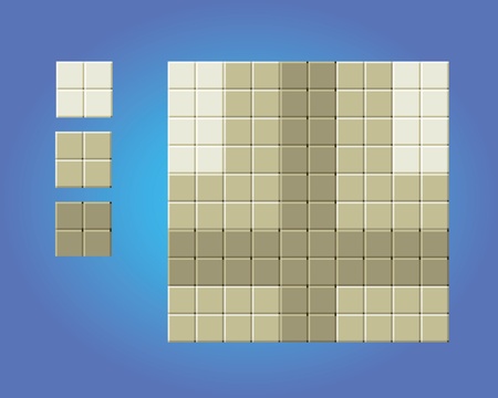floor game tiles - pixel art style isolated vector illustrationのイラスト素材