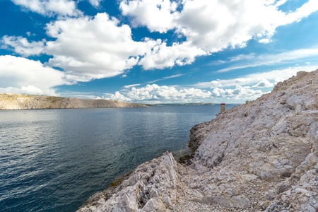Beautiful Pag island sea landscape, Croatia