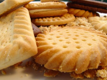 Various Biscuits, crumbs and crushed bits