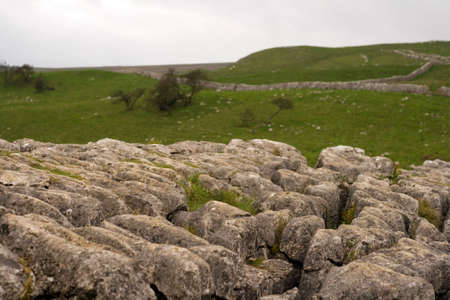 Countryside views in the Yorkshire Dales in and near Malhamの写真素材