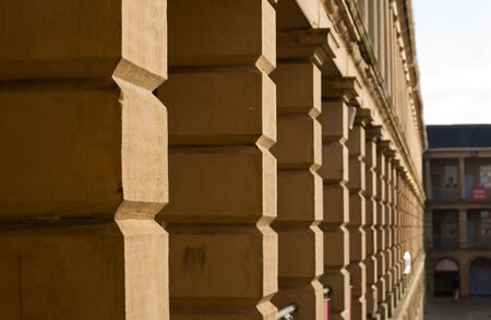 Stonework of in Piece Hall, Halifax, West Yorkshire