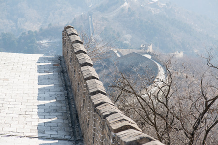 Great Wall of China at Mutianyu, near Beijing, Chinaの写真素材