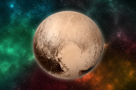 Planet Pluto in outer space.の写真素材