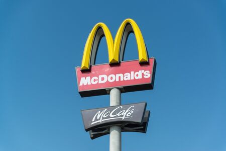 Nitra, Slovakia, march 28, 2018: McDonalds fastfood in Nitra, Slovakia. McDonalds is an American...