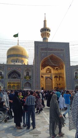 Mashhad, Iran, may 13, 2018: Haram comple and the Imam Reza Shrine, the largest mosque in the world by dimension in the holiest city in Iran - Mashhad.のeditorial素材