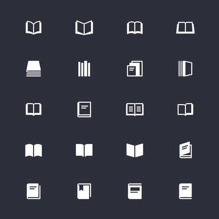 Book simple iconsのイラスト素材