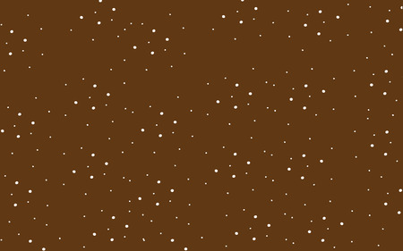 classic brown cute wallpaper with white polka dotのイラスト素材
