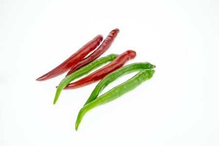 chili pepper isolated on a white backgroundの写真素材