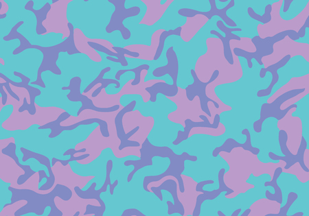 vector background pattern of summer army camouflage, mulicolor stlye, Camouflage pattern with Shapes of foliage and branches. Woodland styleのイラスト素材