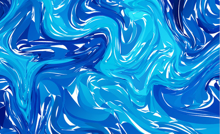 Marbled blue abstract background. Liquid marble pattern.. Fluid colorful shapes background.のイラスト素材