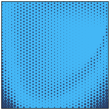 retro comic blue background raster gradient halftone pop art retro styleのイラスト素材