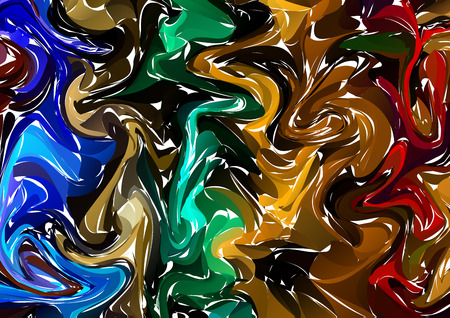 Marbling. Colorful Marble texture. Paint splash. Colorful fluid. Abstract liquid colored background. Vector illustration.のイラスト素材