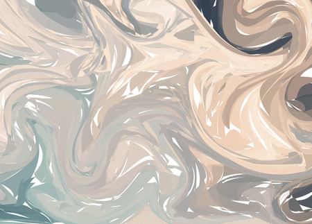 Pastel violet yellow digital marbling. Elegant marbled vector background. Liquid paint marbling backdrop. Warm color palette mesh background. Pale marbling texture. Marbled abstract surface designのイラスト素材