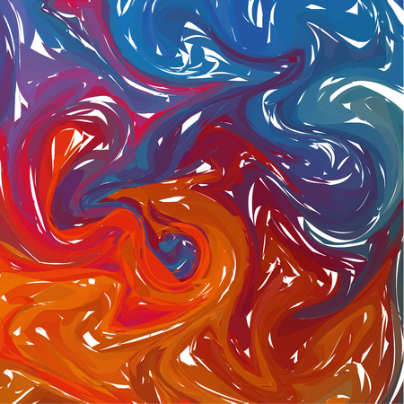 Multicolor Blue digital marbling. Elegant marbled vector background. Liquid paint marbling backdrop. Cool color palette mesh background. Pale marbling texture. Marbled abstract surface designのイラスト素材