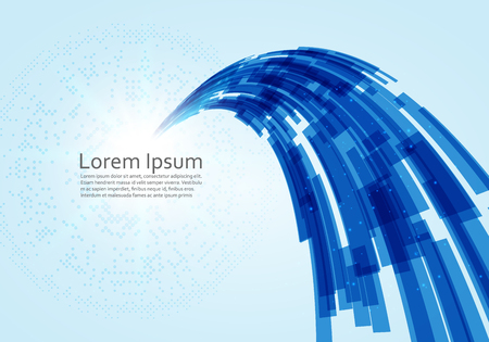 Abstract business blue background. Vector illustration.のイラスト素材