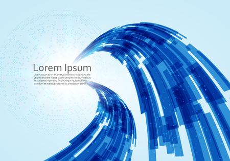 Abstract geometric background with color lines. Vector illustration. Brochure designのイラスト素材