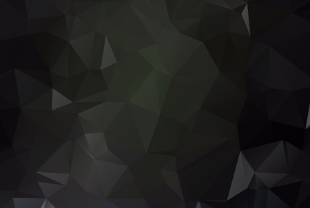 Polygonal shapes background, low poly triangles mosaic, black crystals backdrop, vector design wallpaperのイラスト素材