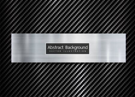 abstract metallic frame on carbon texture pattern tech sports innovation concept background.のイラスト素材