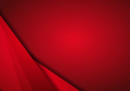 Red Modern Technology Design Background with dots Texture. abstract metallic red black frame layout design tech innovation concept background.のイラスト素材
