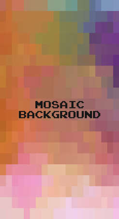 Abstract Dark Blue Grid Mosaic Background, Modern abstract illustration with triangles. Creative Design Polygonal Template mosaic with squares.のイラスト素材