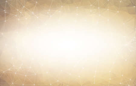 Geometric Pink Polygonal background molecule and communication. Connected lines with dots. Minimalism background. Concept of the science, chemistry, biology, medicine, technology.のイラスト素材