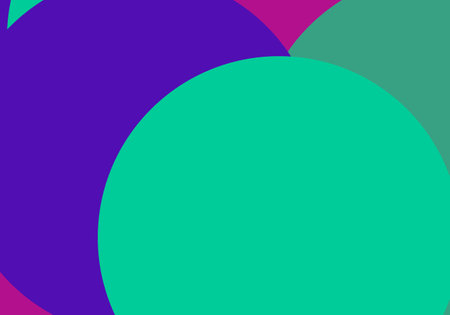 Big Circles shapes composition. for presentation design. Vermilion base for website, print, base for banners, wallpapers, business cards, brochure, banner, calendar, graphicのイラスト素材