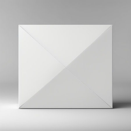 blank packaging boxes - open and closed mockup, isolated on white background. AI Generative.の素材