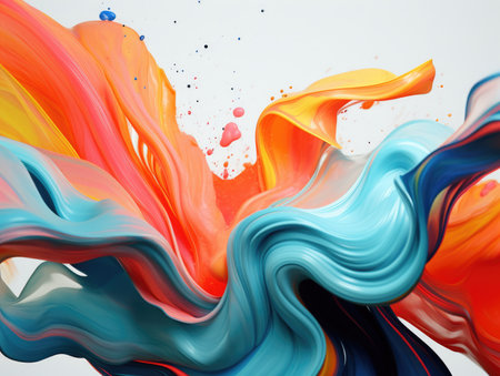 Ink texture watercolor hand drawn marbling illustration, abstract background, aqua print. Template for sail, wedding invitations.の素材